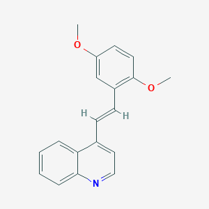 Quinoline, 4-(2,5-dimethoxystyryl)-