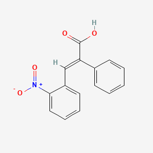 (2Z)-3-(2-nitrophenyl)-2-phenylprop-2-enoic acid