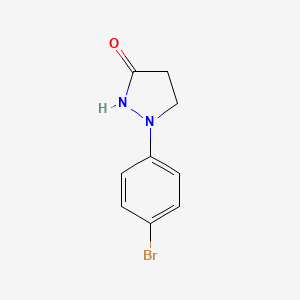 1-(4-Bromophenyl)pyrazolidin-3-one
