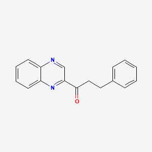 molecular formula C17H14N2O B1623606 3-Phenyl-1-quinoxalin-2-yl-propan-1-one CAS No. 885275-42-3