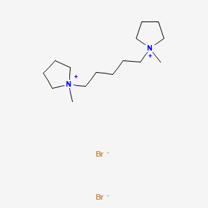 molecular formula C15H32Br2N2 B1623612 1,1'-(Pentane-1,5-diyl)bis(1-methylpyrrolidinium) dibromide CAS No. 51464-74-5