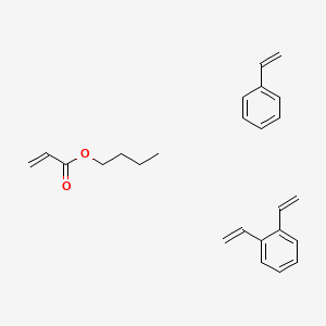 molecular formula C25H30O2 B1623613 2-Propenoic acid, butyl ester, polymer with diethenylbenzene and ethenylbenzene CAS No. 60806-47-5
