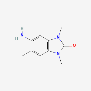 molecular formula C10H13N3O B1623619 5-amino-1,3,6-trimethyl-1,3-dihydro-2H-benzimidazol-2-one CAS No. 73778-94-6