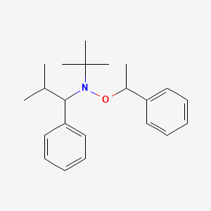 molecular formula C22H31NO B1623620 N-tert-Butyl-N-(2-methyl-1-phenylpropyl)-O-(1-phenylethyl)hydroxylamine CAS No. 227000-59-1