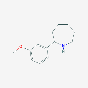 molecular formula C13H19NO B1623628 2-(3-甲氧基苯基)氮杂环己烷 CAS No. 383129-37-1