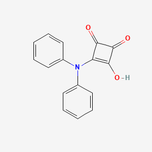 molecular formula C16H11NO3 B1623635 3-Cyclobutene-1,2-dione, 3-(diphenylamino)-4-hydroxy- CAS No. 223582-26-1