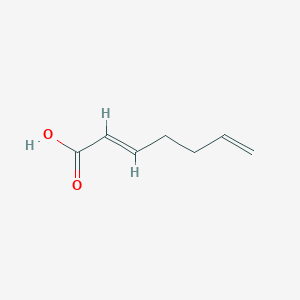 molecular formula C7H10O2 B1623657 (2E)-hepta-2,6-dienoic acid CAS No. 38867-17-3