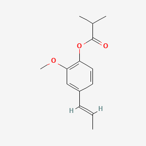 molecular formula C14H18O3 B1623664 (E)-2-Methoxy-4-prop-1-enylphenyl isobutyrate CAS No. 84604-51-3