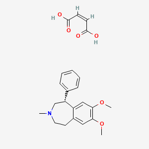 molecular formula C23H27NO6 B1623668 马来酸曲吡喃 CAS No. 39624-66-3