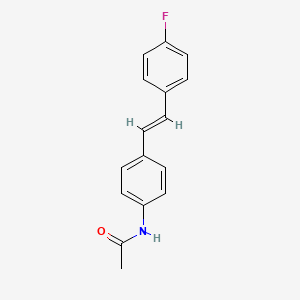 molecular formula C16H14FNO B1623669 trans-4-Acetamido-4'-fluorostilbene CAS No. 63407-60-3