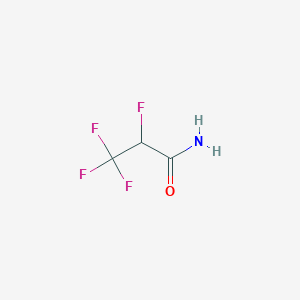 molecular formula C3H3F4NO B162367 2,3,3,3-四氟丙酰胺 CAS No. 1647-57-0
