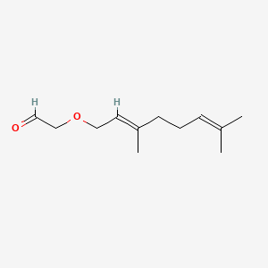 molecular formula C12H20O2 B1623672 (E)-[(3,7-dimethyl-2,6-octadienyl)oxy]acetaldehyde CAS No. 65405-73-4