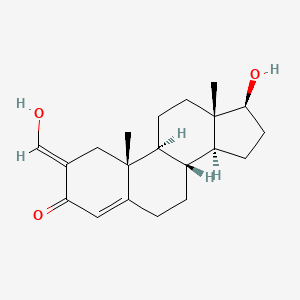 molecular formula C20H28O3 B1623677 17beta-Hydroxy-2-(hydroxymethylene)androst-4-ene-3-one CAS No. 40996-87-0