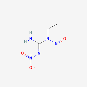 molecular formula C3H7N5O3 B1623708 1-Ethyl-2-nitro-1-nitrosoguanidine CAS No. 4245-77-6