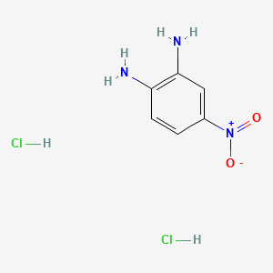 molecular formula C6H9Cl2N3O2 B1623709 4-Nitrobenzene-1,2-diamine dihydrochloride CAS No. 6219-77-8