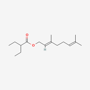 molecular formula C16H28O2 B1623710 Geranyl 2-ethylbutyrate CAS No. 73019-14-4
