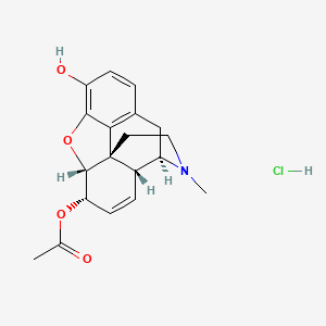 molecular formula C19H22ClNO4 B1623720 O6-Acetylmorphine hydrochloride CAS No. 36418-22-1