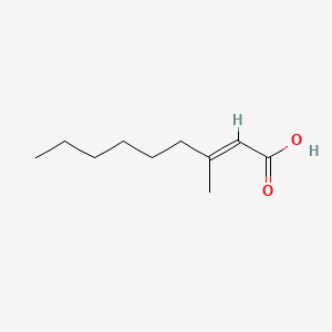 molecular formula C10H18O2 B1623777 3-甲基-2-壬烯酸 CAS No. 35205-76-6