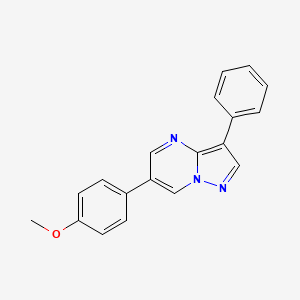 molecular formula C19H15N3O B1623782 6-(4-Methoxy-phenyl)-3-phenyl-pyrazolo[1,5-a]pyrimidine CAS No. 216661-54-0
