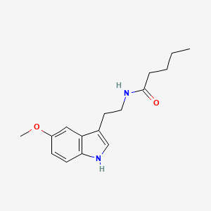 molecular formula C16H22N2O2 B1623814 N-[2-(5-methoxy-1H-indol-3-yl)ethyl]pentanamide CAS No. 54779-83-8