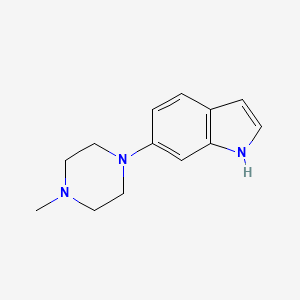 molecular formula C13H17N3 B1623815 6-(4-methylpiperazin-1-yl)-1H-indole CAS No. 321745-04-4