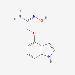 molecular formula C10H11N3O2 B1623824 N-Hydroxy-2-(1H-indol-4-yloxy)ethanimidamide CAS No. 86346-64-7