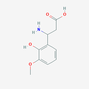 3-Amino-3-(2-hydroxy-3-methoxyphenyl)propanoic acid