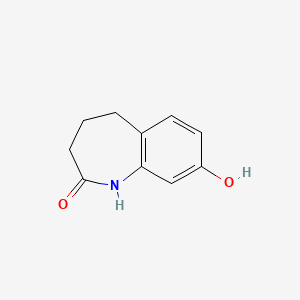 molecular formula C10H11NO2 B1623835 8-Hydroxy-1,3,4,5-tetrahydrobenzo[b]azepin-2-one CAS No. 22246-84-0