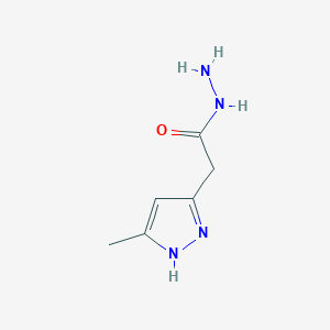 molecular formula C6H10N4O B1623839 2-(3-methyl-1H-pyrazol-5-yl)acetohydrazide CAS No. 57245-91-7