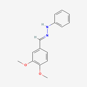 molecular formula C15H16N2O2 B1623844 N-Phenyl-N'-(3,4-dimethoxybenzylidene) hydrazine CAS No. 55754-32-0