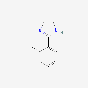 molecular formula C10H12N2 B1623856 1H-Imidazole, 4,5-dihydro-2-(2-methylphenyl)- CAS No. 57327-93-2