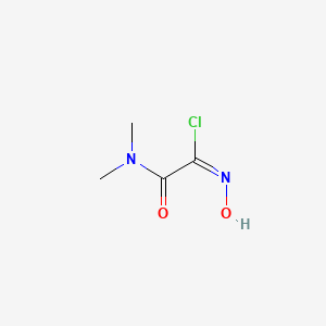 molecular formula C4H7ClN2O2 B1623881 (1E)-2-(dimethylamino)-N-hydroxy-2-oxoethanimidoyl chloride CAS No. 30558-50-0