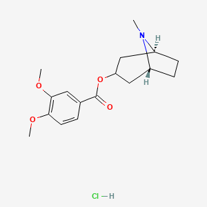 molecular formula C17H24ClNO4 B1623883 Convolamine hydrochloride CAS No. 5896-59-3