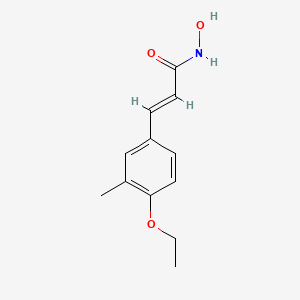 molecular formula C12H15NO3 B1623885 4-Ethoxy-3-methylcinnamohydroxamic acid CAS No. 26228-09-1
