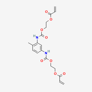molecular formula C19H22N2O8 B1623902 2-Propenoic acid, (4-methyl-1,3-phenylene)bis(iminocarbonyloxy-2,1-ethanediyl) ester CAS No. 54687-25-1