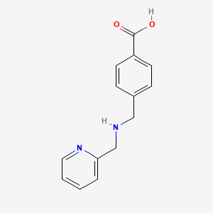 molecular formula C14H15ClN2O2 B1623910 4-(((Pyridin-2-ylmethyl)amino)methyl)benzoic acid CAS No. 881441-03-8