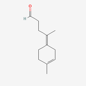 molecular formula C12H18O B1623913 4-(4-Methyl-3-cyclohexen-1-ylidene)pentanal CAS No. 32540-03-7