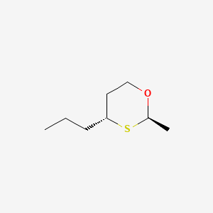 molecular formula C8H16OS B1623917 trans-2-Methyl-4-propyl-1,3-oxathiane CAS No. 59324-17-3