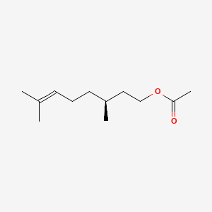 molecular formula C12H22O2 B1623918 6-Octen-1-ol, 3,7-dimethyl-, acetate, (3S)- CAS No. 67601-05-2