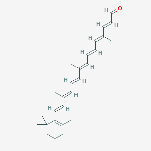 molecular formula C27H36O B162393 10'-脱-β-胡萝卜醛 CAS No. 640-49-3