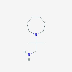 molecular formula C10H22N2 B1623950 2-(Azepan-1-yl)-2-methylpropan-1-amine CAS No. 21404-90-0