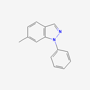 molecular formula C14H12N2 B1623969 6-甲基-1-苯基-1H-吲唑 CAS No. 838820-88-5