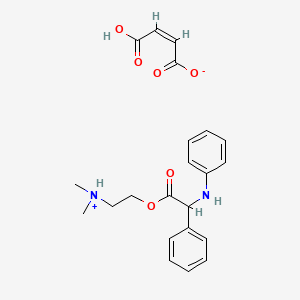 molecular formula C22H26N2O6 B1623972 N,2-Diphenylglycine 2-(dimethylamino)ethyl ester maleate CAS No. 83850-91-3