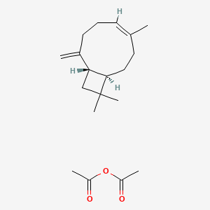 molecular formula C19H30O3 B1623980 Caryophyllene, acetylated CAS No. 75975-83-6
