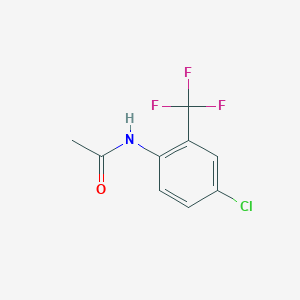 molecular formula C9H7ClF3NO B1623992 N-[4-chloro-2-(trifluoromethyl)phenyl]acetamide CAS No. 344-53-6