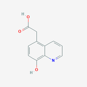 molecular formula C11H9NO3 B1623993 5-Quinolineacetic acid, 8-hydroxy- CAS No. 57434-92-1