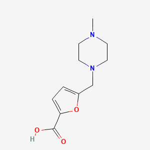molecular formula C11H16N2O3 B1624009 5-(4-甲基-哌嗪-1-基甲基)-呋喃-2-羧酸 CAS No. 865470-86-6