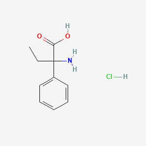 molecular formula C10H14ClNO2 B1624044 2-Amino-2-phenylbutyric acid hydrochloride CAS No. 94107-58-1