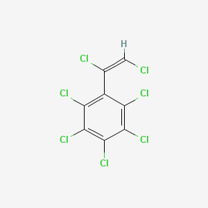 molecular formula C8HCl7 B1624062 trans-Heptachlorostyrene CAS No. 29086-38-2