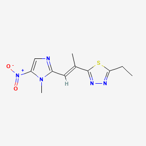 molecular formula C11H13N5O2S B1624067 Tivanidazole CAS No. 80680-05-3